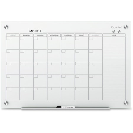 Quartet Board, Calendar, Glass, 3X2 QRTGC3624F